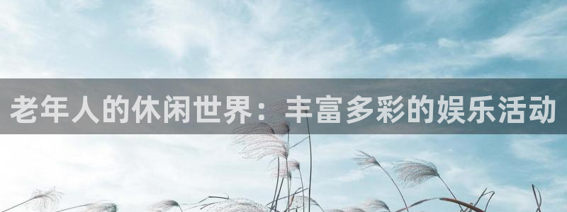 PG电子官网注册：老年人的休闲世界：丰富多彩的娱乐活动