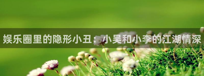 PG电子体育2官网入口：娱乐圈里的隐形小丑：小吴和小李的江湖情深