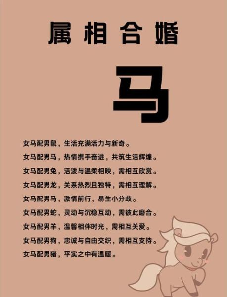 马年最佳生肖配对属相表（马年最佳婚配属相表及爱情秘笈🤔）