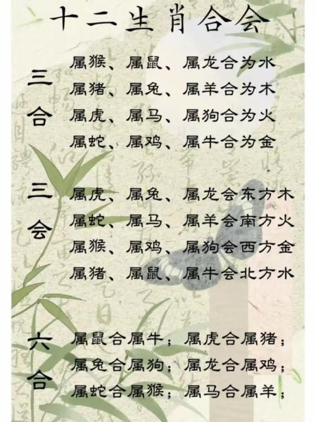 生肖三合属相查询（生肖三合属相查询表使用方法）