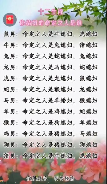 12生肖最差属相配对是（12生肖最差婚配组合有哪些）