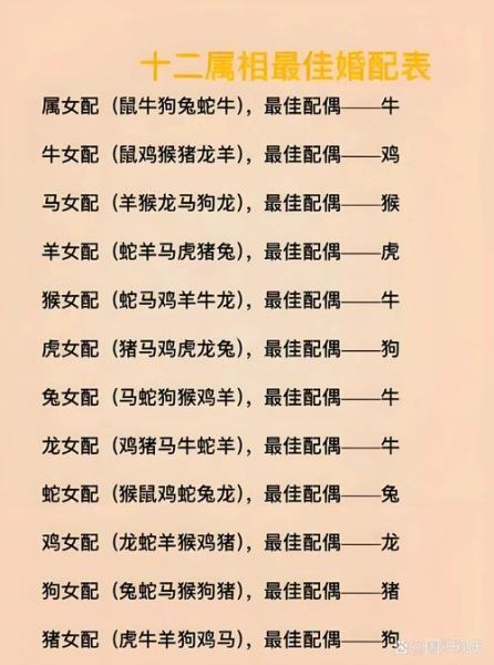 生肖的属相婚配表（属龙和属虎的婚配好吗）