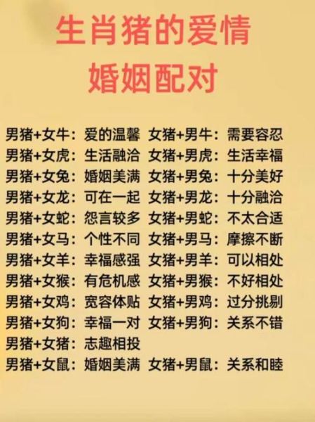 生肖猪相宜属相（生肖猪最佳伴侣属相）