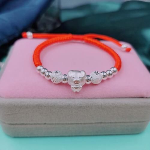 生肖属相老鼠银手链（生肖老鼠银手链女款纯银入门）