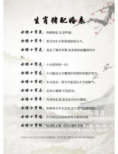 生肖猪其他生肖属相（生肖猪和12生肖最佳配对查询）