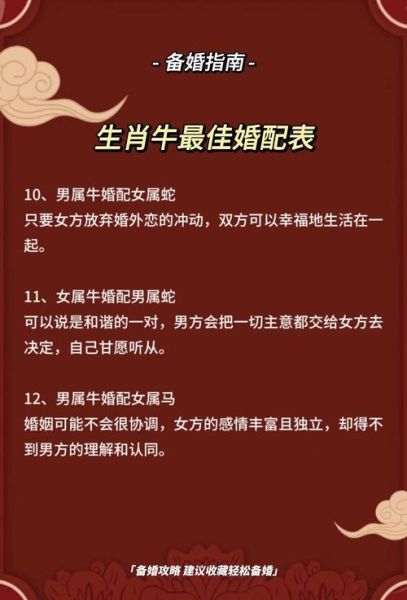 生肖牛属相相合（生肖牛和什么属相最配）