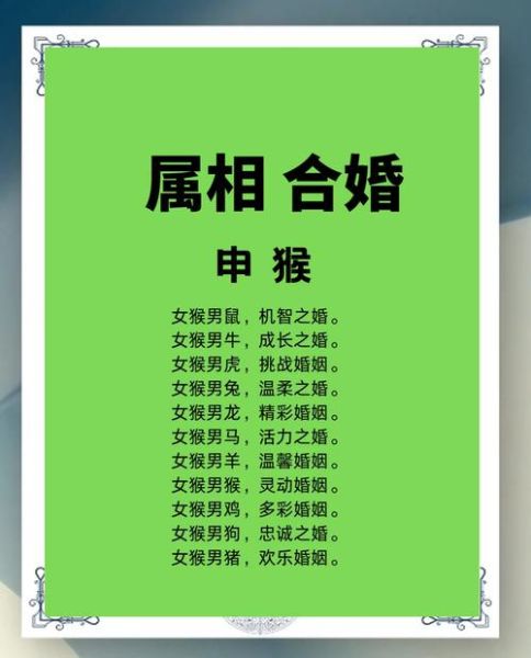 马猴的生肖配对属相（马猴的生肖最配什么属相婚恋指南）
