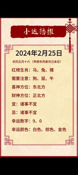 生肖属相运气（生肖属相运气2024年查询）