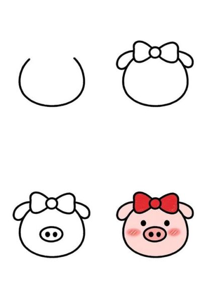 生肖属相画画猪（生肖属相猪简单简笔画教程）