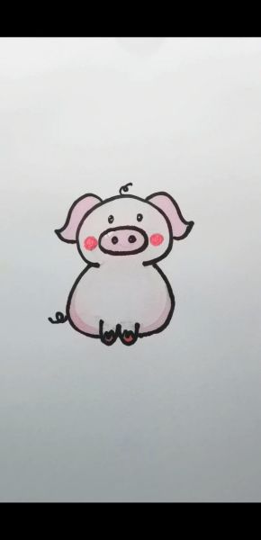 生肖属相画画猪（生肖属相猪简单简笔画教程）