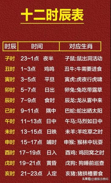 出生时辰查询生肖属相（出生时辰怎么看生肖属相）