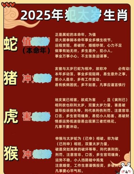 生肖属相流年（2025生肖流年运程解析）