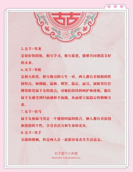 生肖羊婚配属相表（生肖羊最佳配偶属相表）