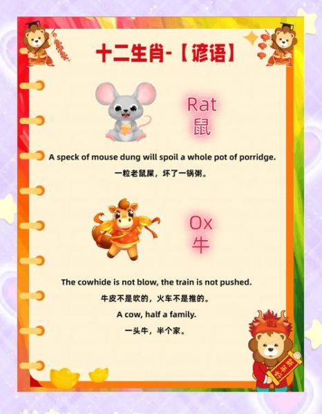 生肖属相英语短句（生肖属相英语短句🐾实用100句）