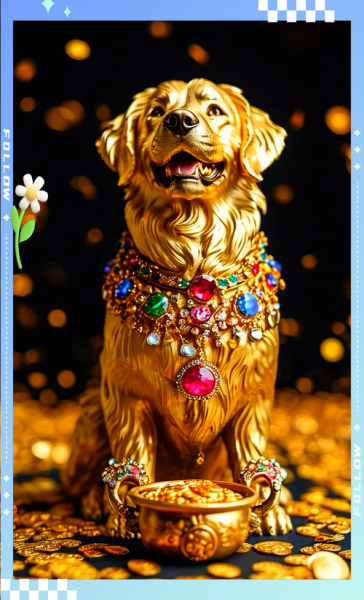 生肖属相黄金狗狗图片（生肖黄金狗狗高清图新手收藏指南）