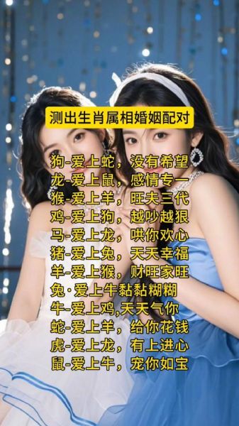 婚姻测试生肖属相（婚姻测试生肖属相合不合真的有效吗）