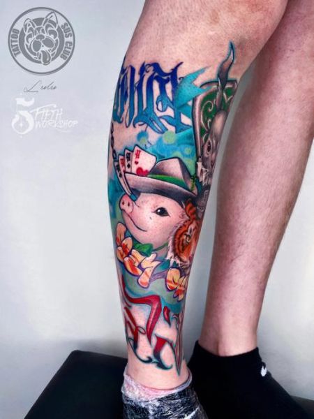 小腿纹身属相是什么生肖（小腿纹身属相图案选哪种生肖最旺）