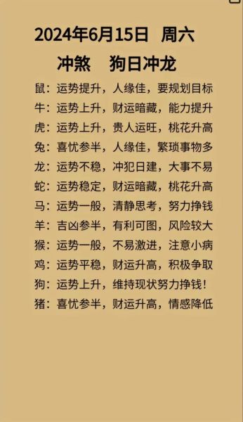 属相十二生肖命运（十二生肖2024年流年运势解析）