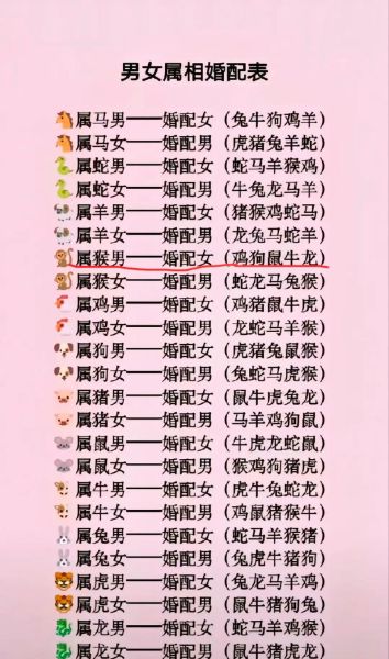 各生肖属相配对（属马的和什么属相最配？）