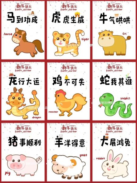 十二生肖属相查询卡片