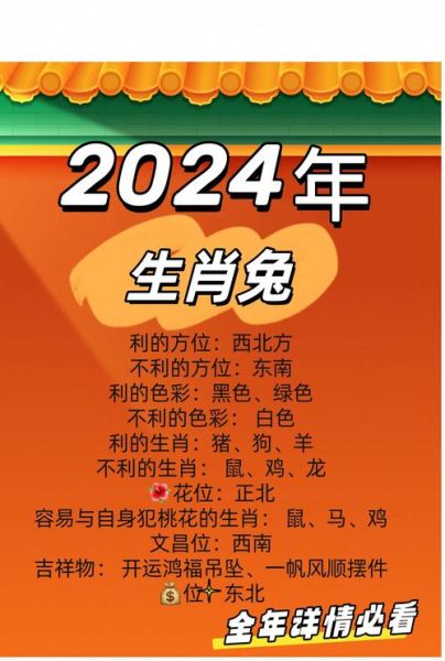 87年生肖属相年份对照（🐰1987年属兔对照生肖速查！）