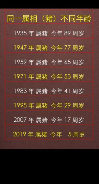 属相猪是哪个年份生肖（属猪的年份有哪些？小白速查表）