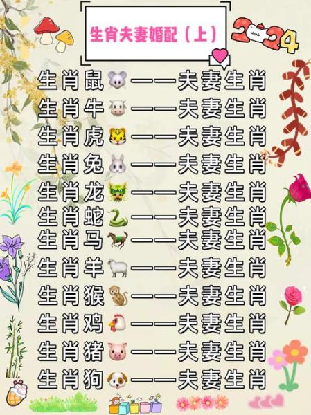 属相婚配生肖表图（2025最新生肖婚配吉凶对照表）