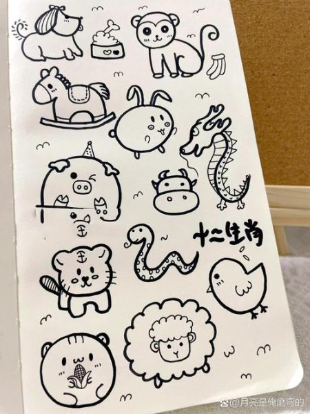 12生肖属相画法（12生肖简笔画新手快速入门）