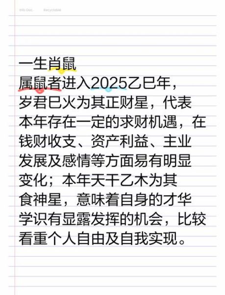 新年生肖属相运势（2025属鼠运势每月详解🐭）
