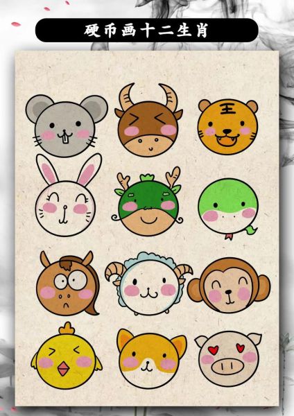 生肖属相手绘图片（12生肖简笔画萌版手绘教程）