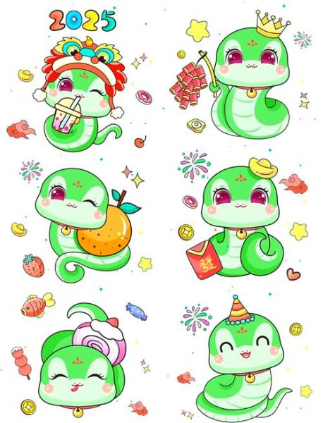 生肖属相手绘图（2025乙巳蛇宝宝萌系手绘头像教程）