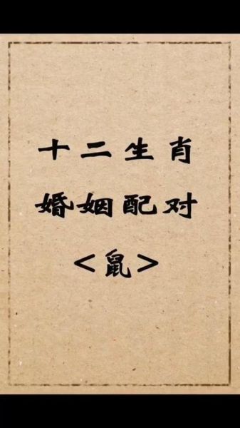 十二生肖中鼠的婚配属相（鼠和哪个属相最配婚最好）