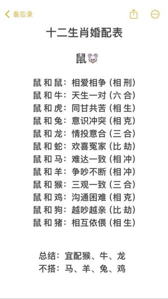 属相相合的生肖配对（属相相合的生肖配对查询表🔍）