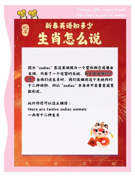 生肖又称属相英语（生肖英文怎么说？最顺口的叫法）