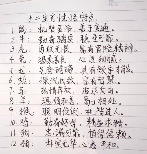 各大生肖属相特点（属鼠的人性格优缺点全解析）