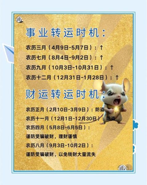 十二生肖属相走运（属鼠的人如何抓住走运时机）